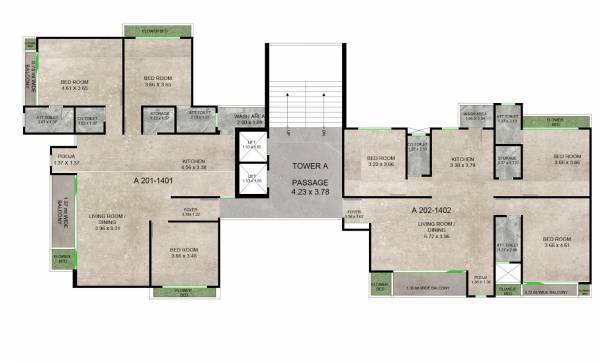  luxuria A Cluster Plan from 2nd to 14th Floor
