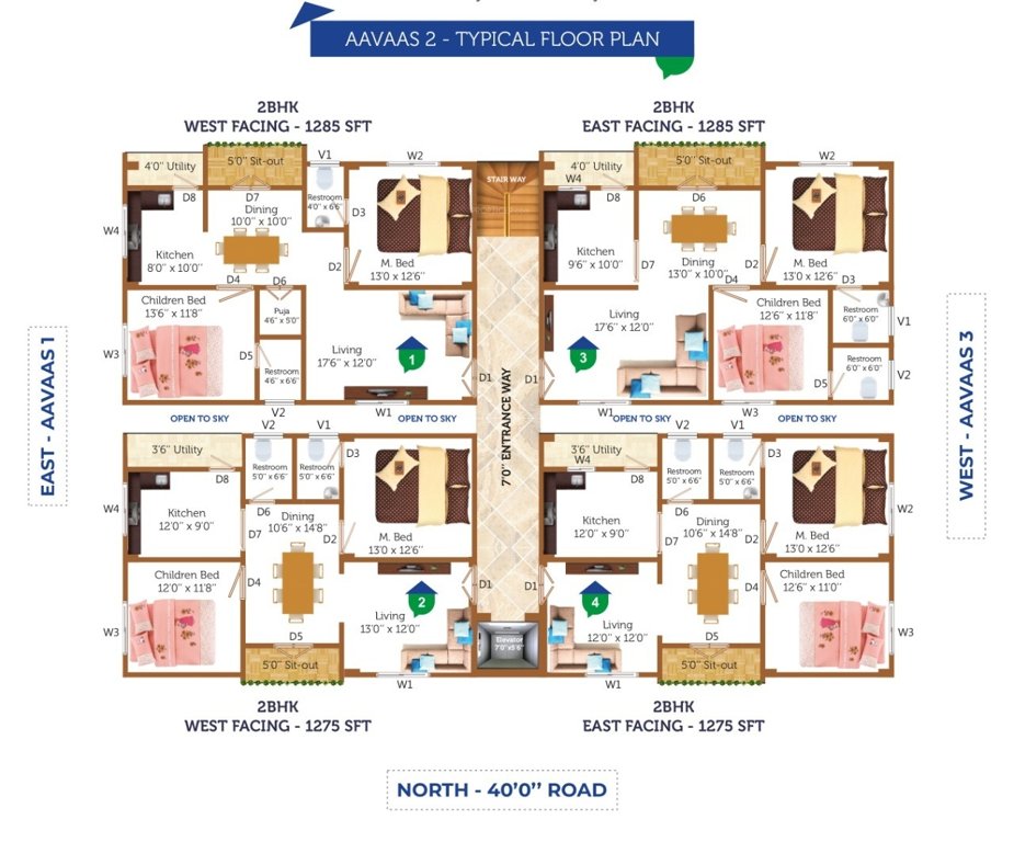  sarovar aavaas 1 Sarovar Aavaas 1 Cluster Plan