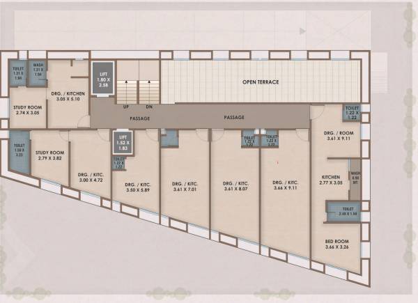  veer-enclave Veer Enclave Cluster Plan for 7th Floor