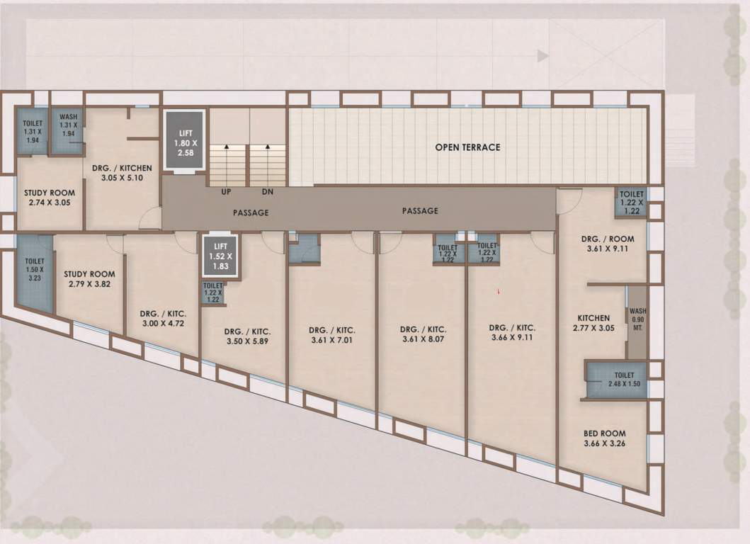  veer enclave Veer Enclave Cluster Plan for 7th Floor