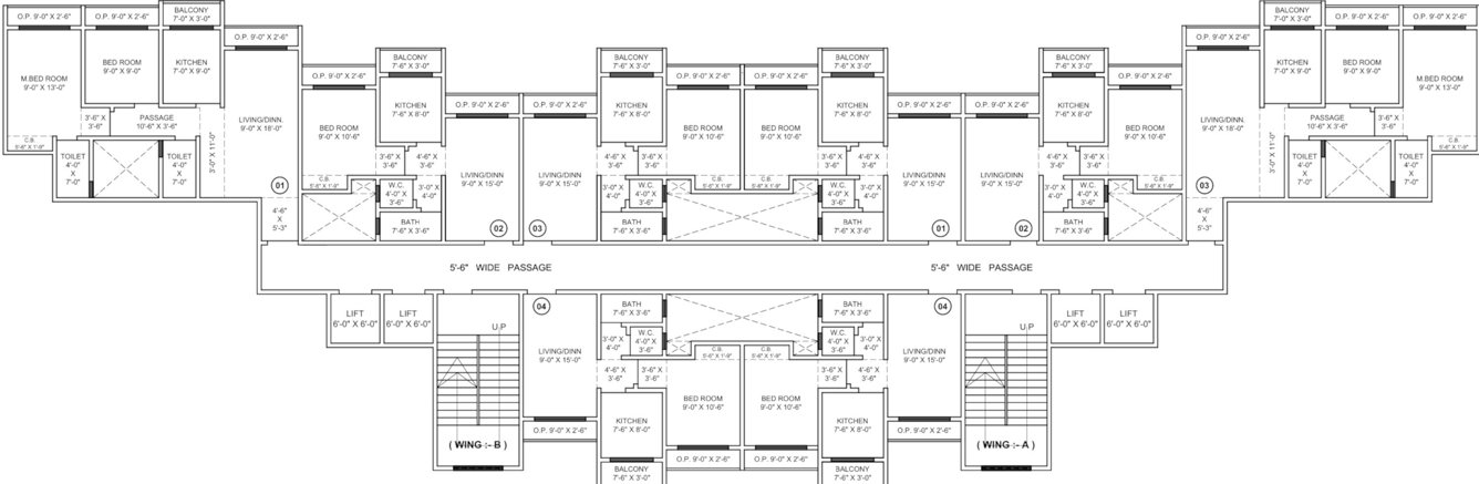  siyara elite Siyara Elite Cluster Plan From 5th To 7th Floor