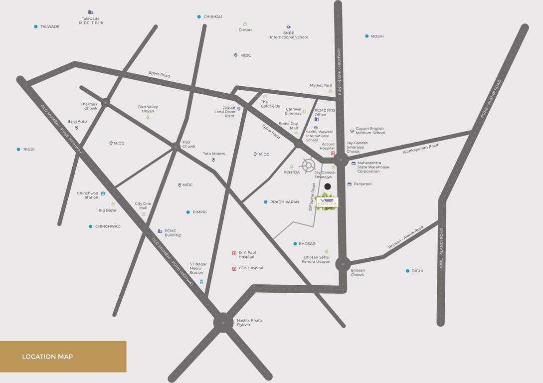  vision exotica Location Plan