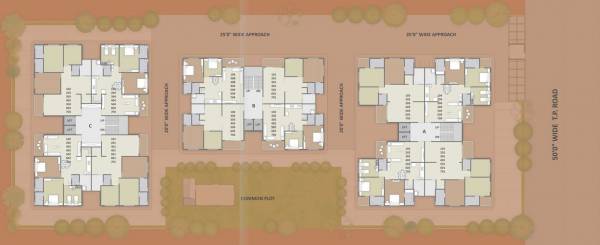  samay-residency Block A B and C Cluster Plan from 1st to 7th Floor