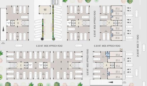  sarita-residency-7 Block A B C D E and F Cluster Plan for ground Floor