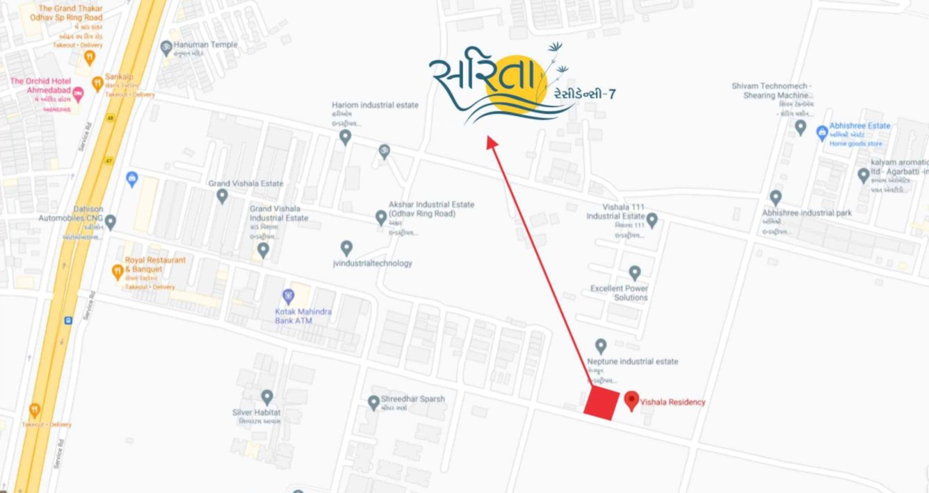  sarita residency 7 Location Plan