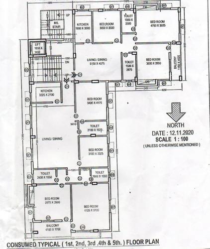  novella Alipore Navella Cluster Plan For Typical Floor
