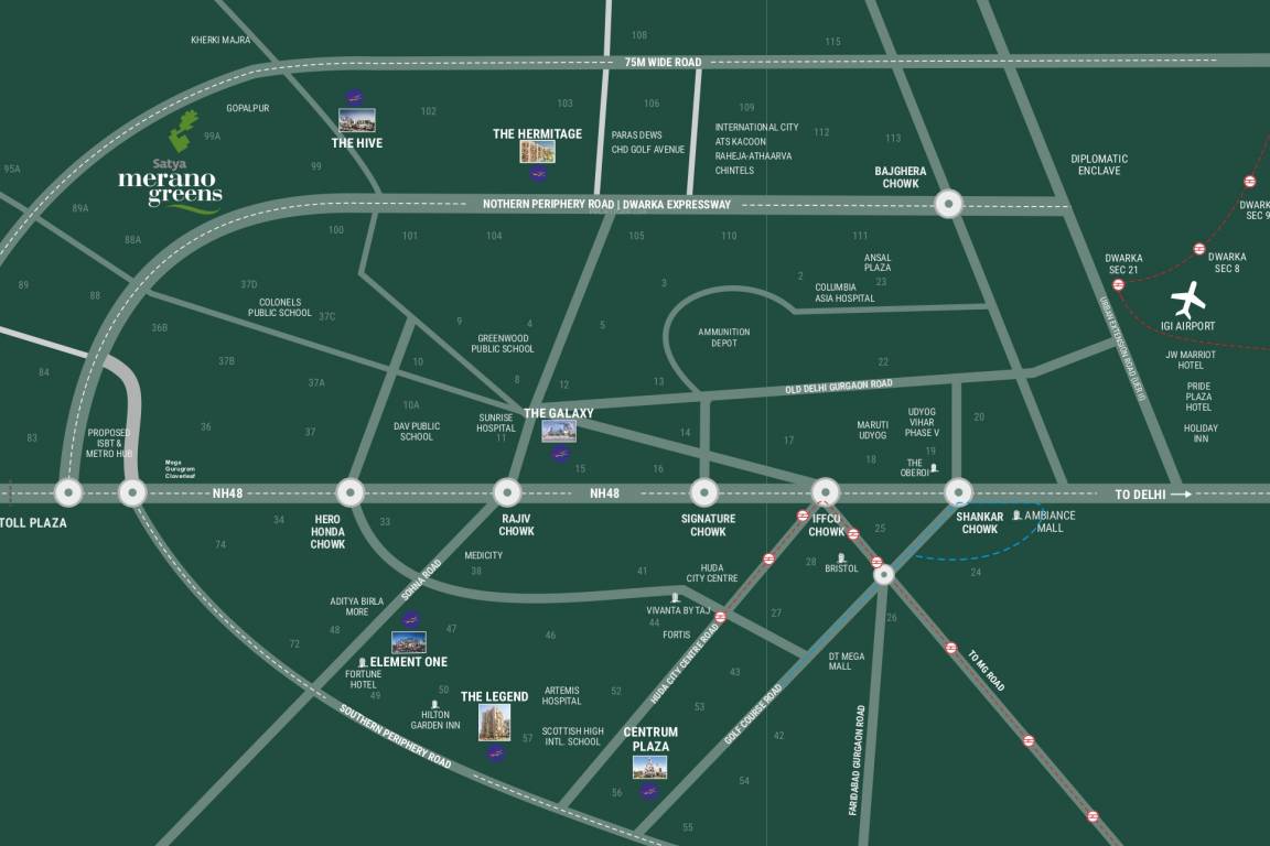  merano greens Location Plan