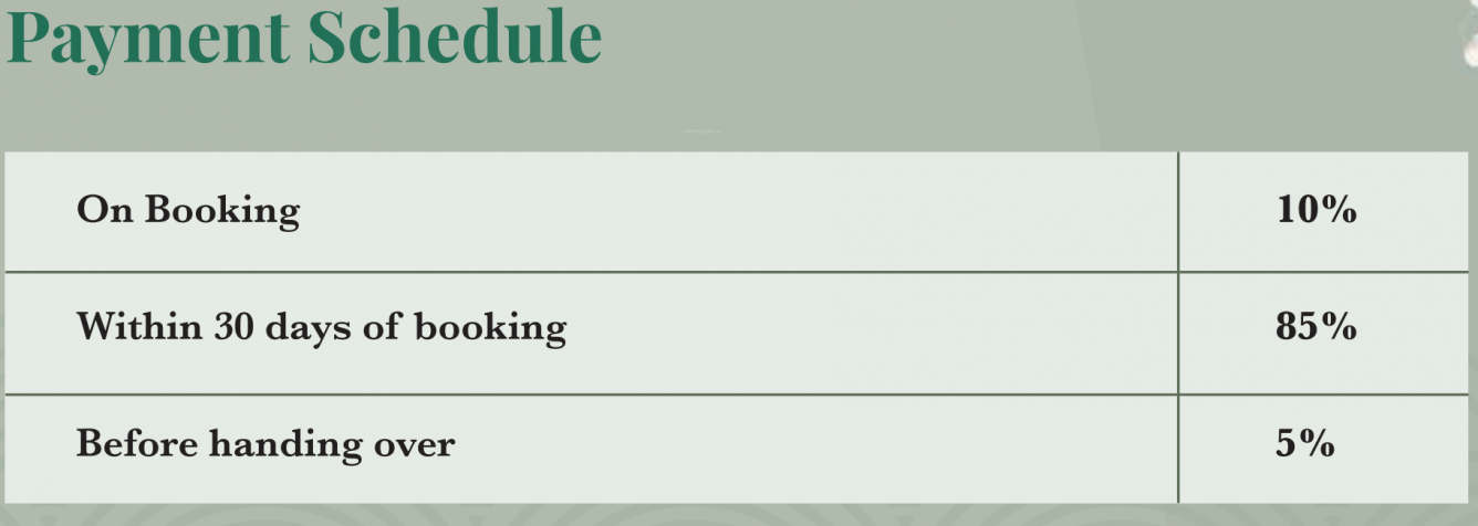 hanging-gardens Time Linked Payment (TLP) Payment Plan