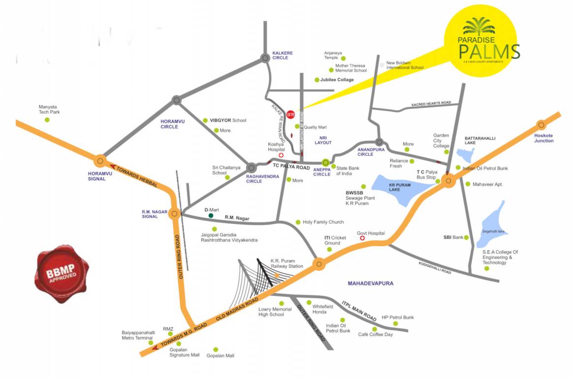  paradise palms Location Plan