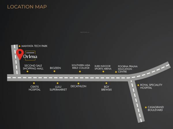  casagrand-orlena Location Plan