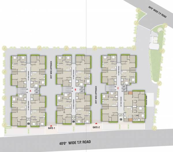 elegance Block A Cluster Plan from 1st to 7th Floor