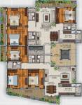  balaji Bhavya Balaji Cluster Plan from 1st to 4th Floor