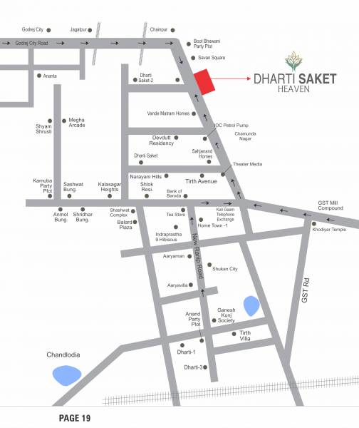  dharti-saket-heaven Location Plan