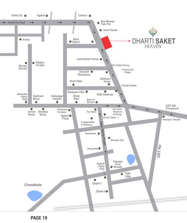  dharti saket heaven Location Plan