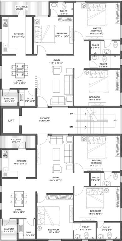  pramila enclave Pramila Enclave Cluster Plan For Typical