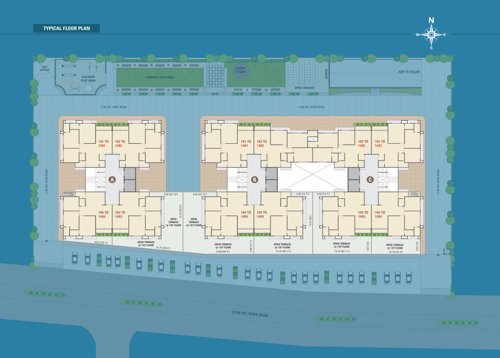  the-atlantis Block A B And C Cluster Plan For Typical Floor