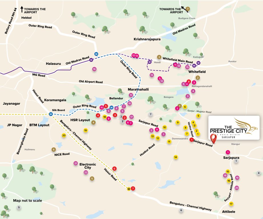  the prestige city avalon park Location Plan