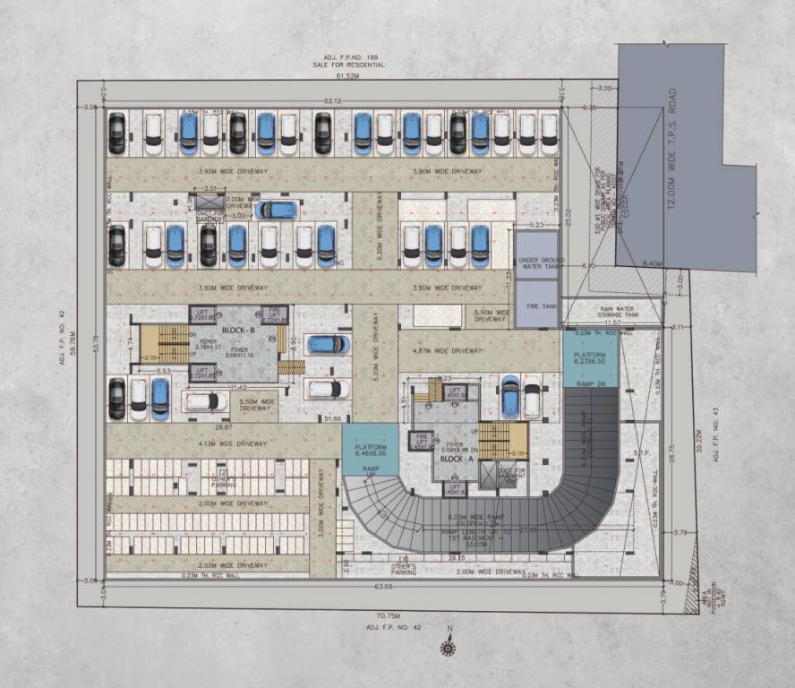  anantara alpines A & B Basement 1 Cluster Plan