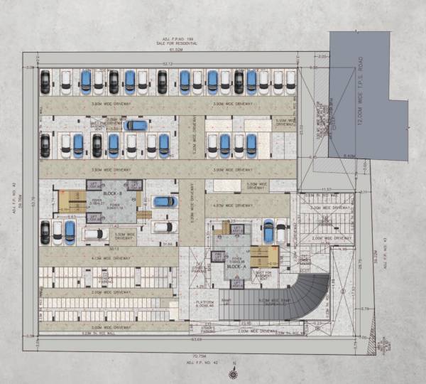  anantara-alpines A & B Basement 2 Cluster Plan
