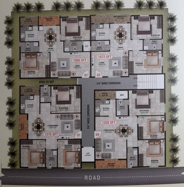  elite-2 Elite 2 Cluster Plan From 1st To 5th Floor