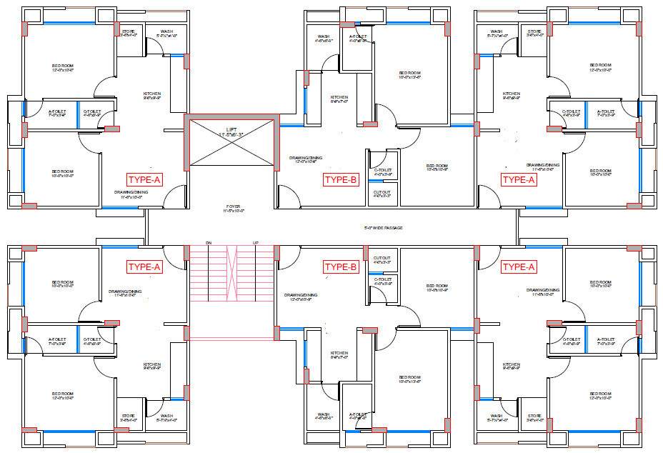  residency Layout Plan