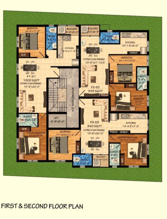  aloha Aloha Cluster Plan From 1st To 2nd Floor