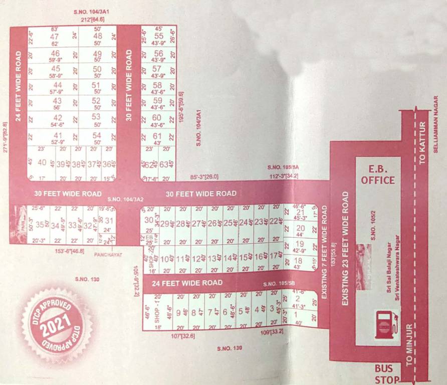  sri sakthi nagar Layout Plan