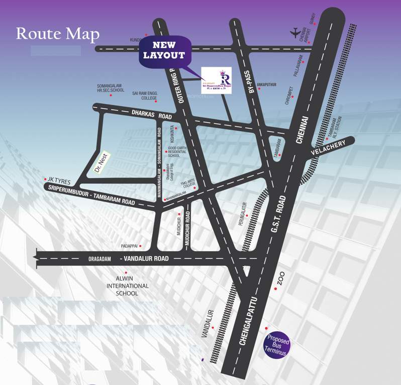  sri ragavendra royal Location Plan