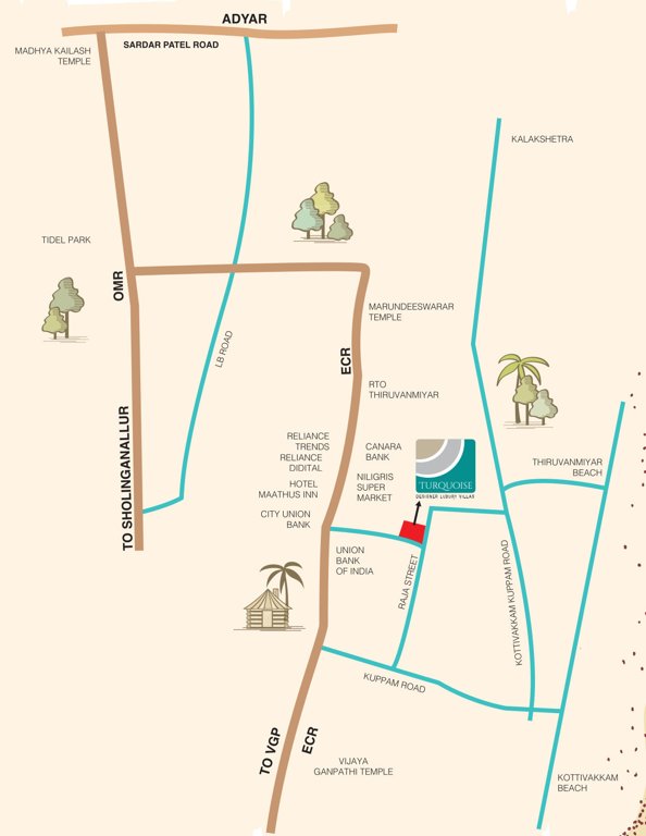  turquoise Location Plan