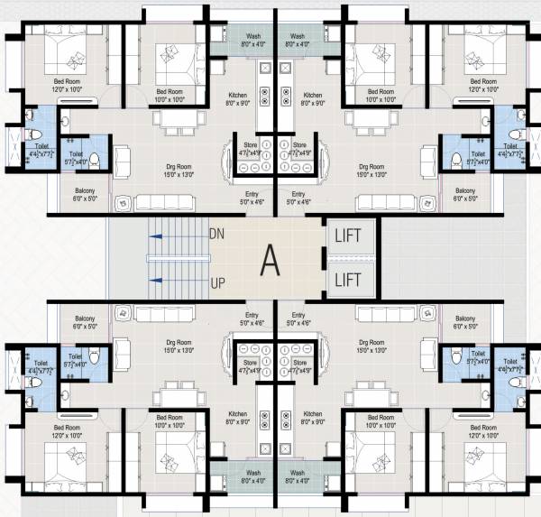  sanskruti-sky Block A Cluster Plan