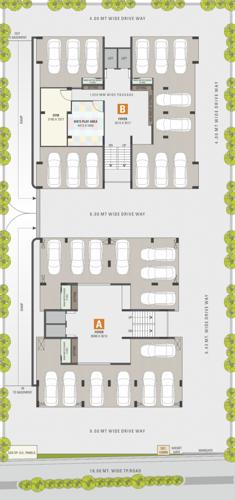  safal-parisar Block A and B Cluster Plan for ground Floor