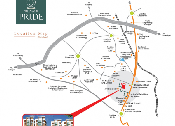  sreevaari-pride Location Plan