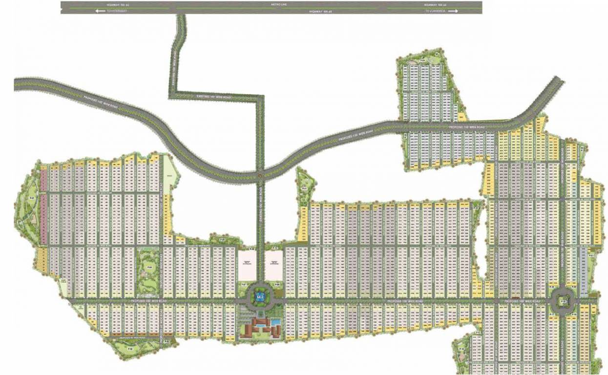  integrated city villa plot Layout Plan
