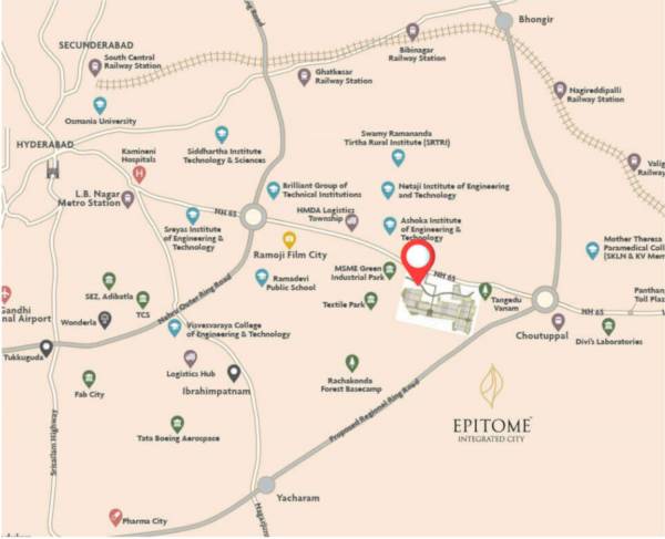  integrated-city-villa-plot Location Plan