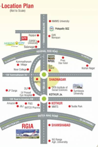  serene-city Location Plan