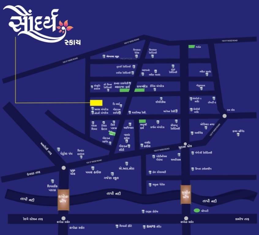  saundarya sky Location Plan