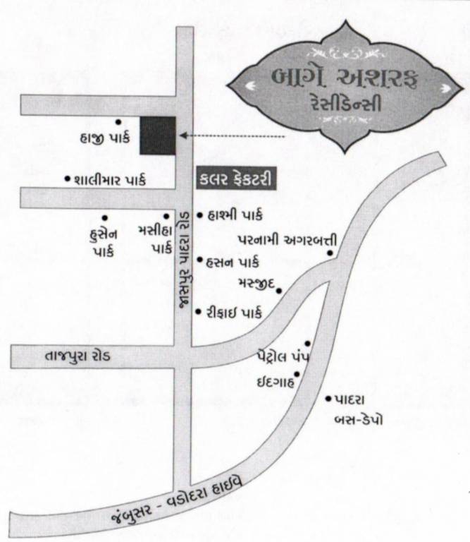  baag e asraf Location Plan