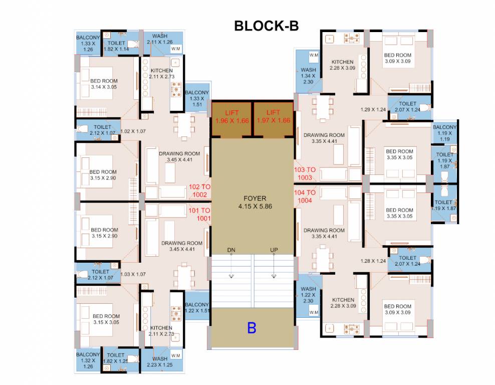  siddhivinayak heights B Cluster Plan