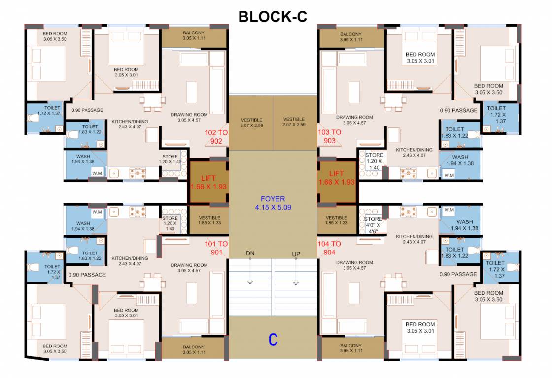  siddhivinayak heights C Cluster Plan
