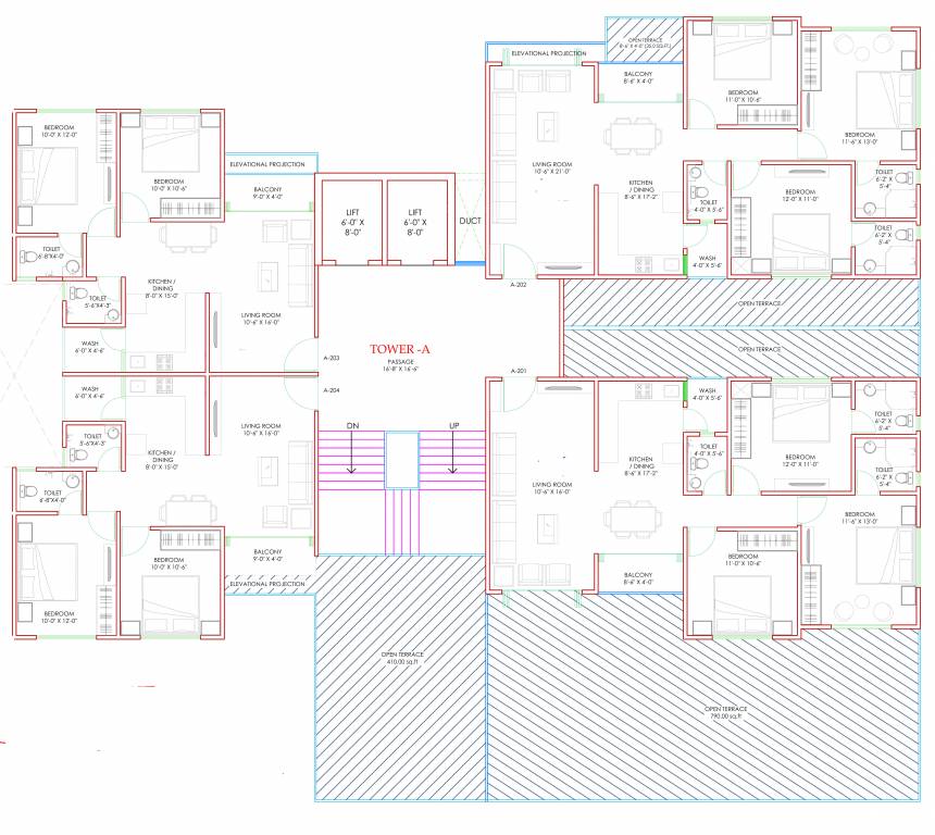  burhani plaza A Cluster Plan For 2nd Floor
