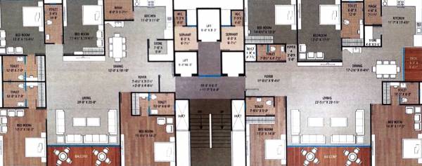  stellar-bliss Block A Cluster Plan from 1st to 13th Floor