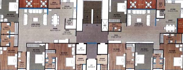  stellar-bliss Block B Cluster Plan from 1st to 13th Floor
