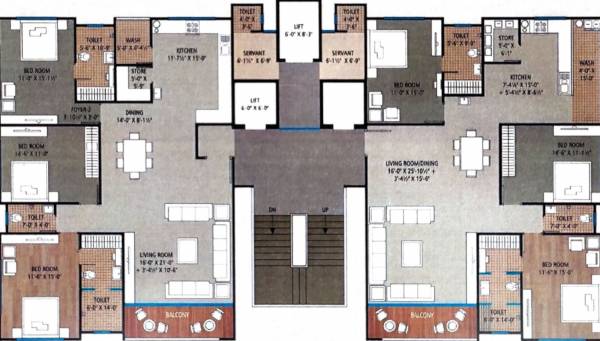 stellar-bliss Block C Cluster Plan from 1st to 6th Floor