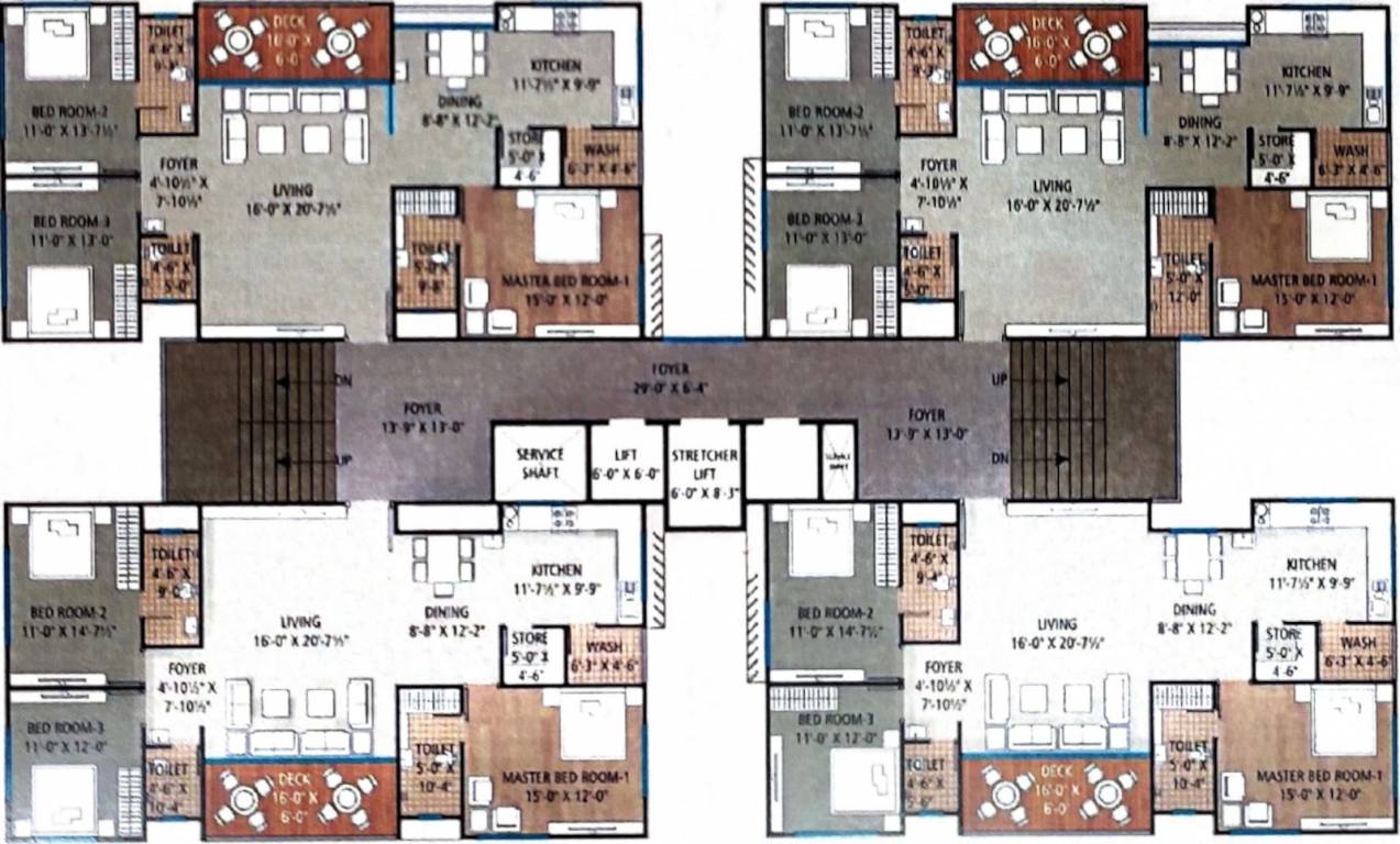 stellar bliss Block D Cluster Plan from 1st to 13th Floor