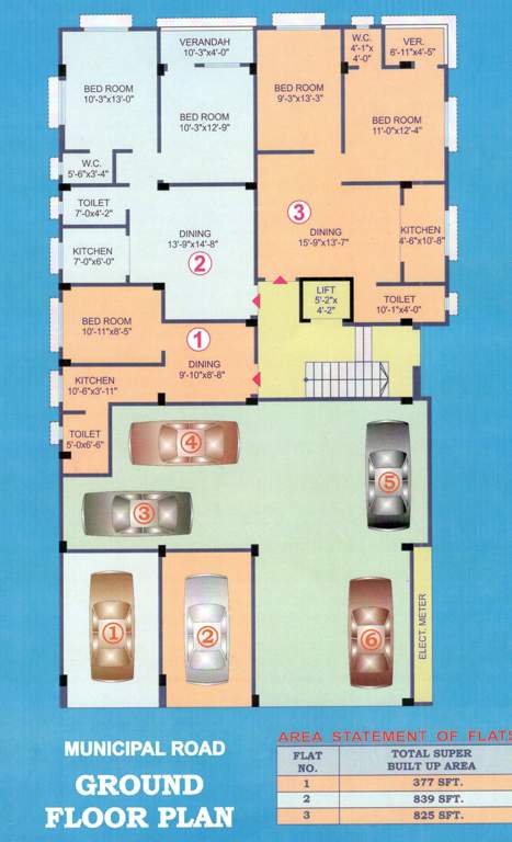  rani kuthi apartment Rani Kuthi Apartment Cluster Plan For Ground Floor