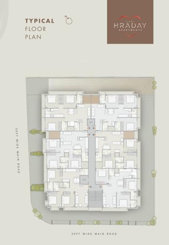  shri-hraday-appartments Shri Hraday Appartments Cluster Plan for 1st Floor