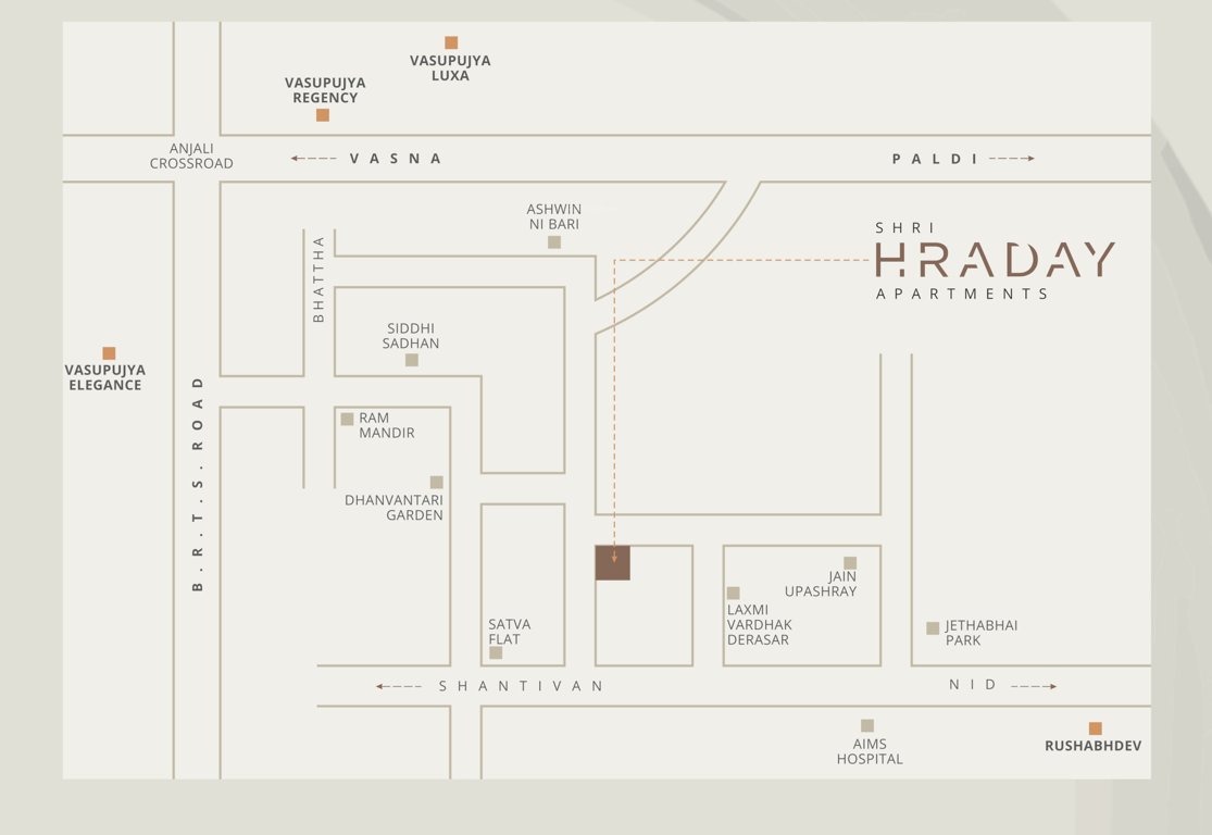  shri hraday appartments Location Plan