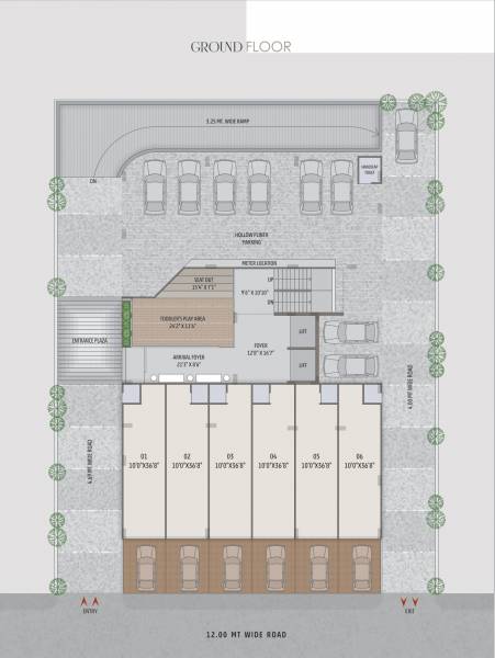  sthapatya-residency Sthapatya Residency Cluster Plan for ground Floor