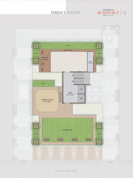  sthapatya-residency Sthapatya Residency Cluster Plan for Terrace Floor