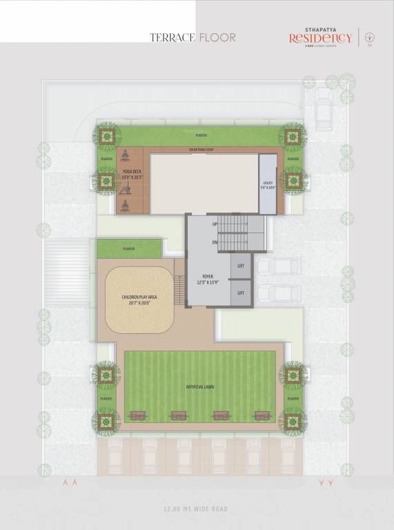 sthapatya residency Sthapatya Residency Cluster Plan for Terrace Floor
